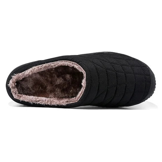 Men Slippers Warm Plush Shoes Waterproof Slippers Cotton Shoes