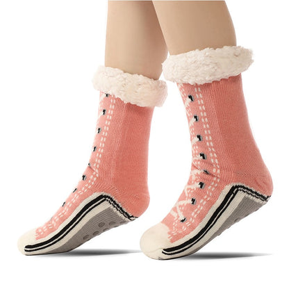 Promoción navideña: 45 % de descuento. Calcetines de cachemira ultra gruesos para estar en casa [Ajuste universal].