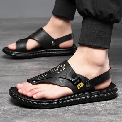 Sandalias planas elegantes e informales para exteriores de verano para hombre con 49 % de descuento