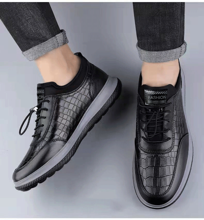 🔥Limited Time Offer 49% OFF🔥Men's Classic Textured Leather Casual Shoes