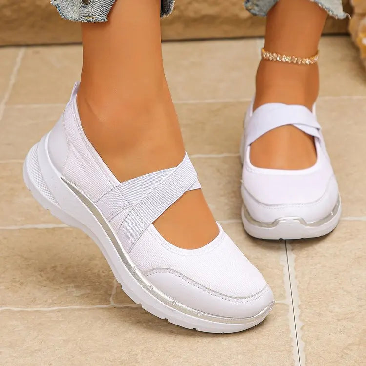 Spring SALE -50% OFF❤️ ComfortEase™ Orthopedic Slip-On Walking Shoes for Women - Breathable, Cushioned & Easy Fit