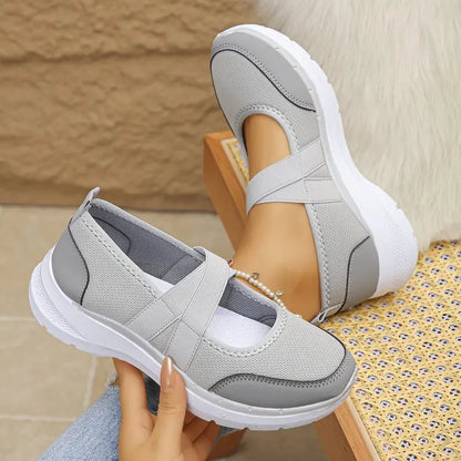 Spring SALE -50% OFF❤️ ComfortEase™ Orthopedic Slip-On Walking Shoes for Women - Breathable, Cushioned & Easy Fit