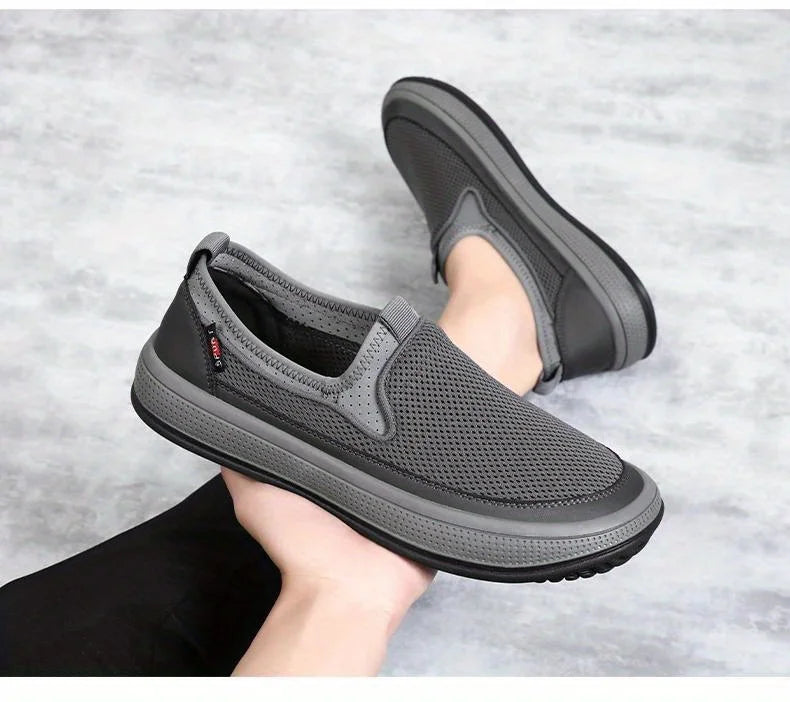 Men's Breathable Mesh Orthopedic Walking Slip-on Shoes