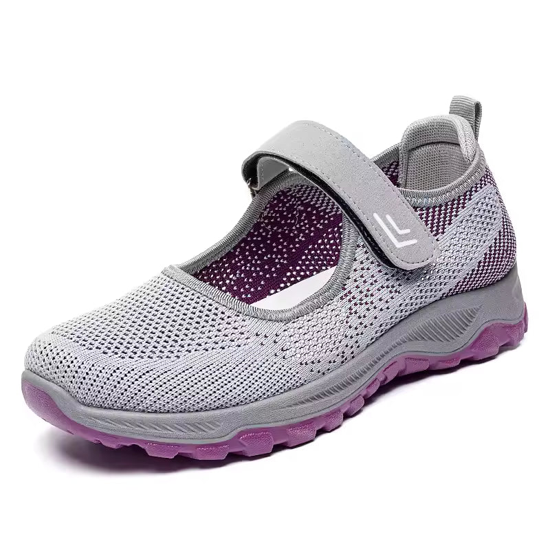 Extra Wide Orthopedic Comfort Walking Shoes for Women – Stretch Fit for Swollen Feet