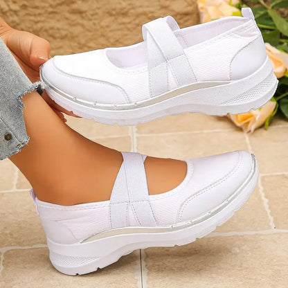Spring SALE -50% OFF❤️ ComfortEase™ Orthopedic Slip-On Walking Shoes for Women - Breathable, Cushioned & Easy Fit