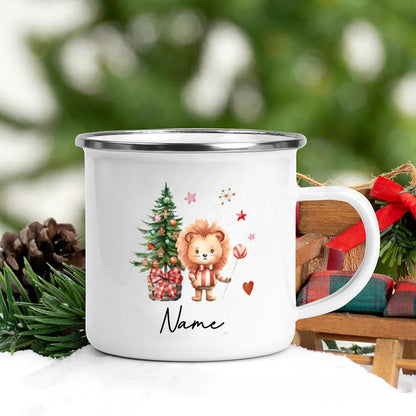 Personalized Christmas Mug Deer Santa Bear with Name Cup Holiday Coffee Cup Xmas Party Decor Mug Kids Favors Gift Hot Cocoa Cups