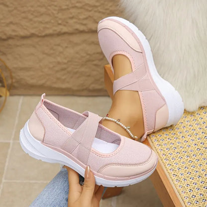 Spring SALE -50% OFF❤️ ComfortEase™ Orthopedic Slip-On Walking Shoes for Women - Breathable, Cushioned & Easy Fit