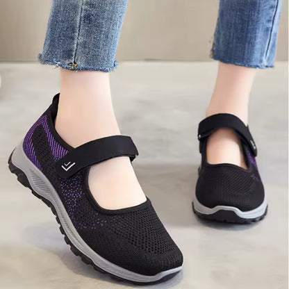 Extra Wide Orthopedic Comfort Walking Shoes for Women – Stretch Fit for Swollen Feet