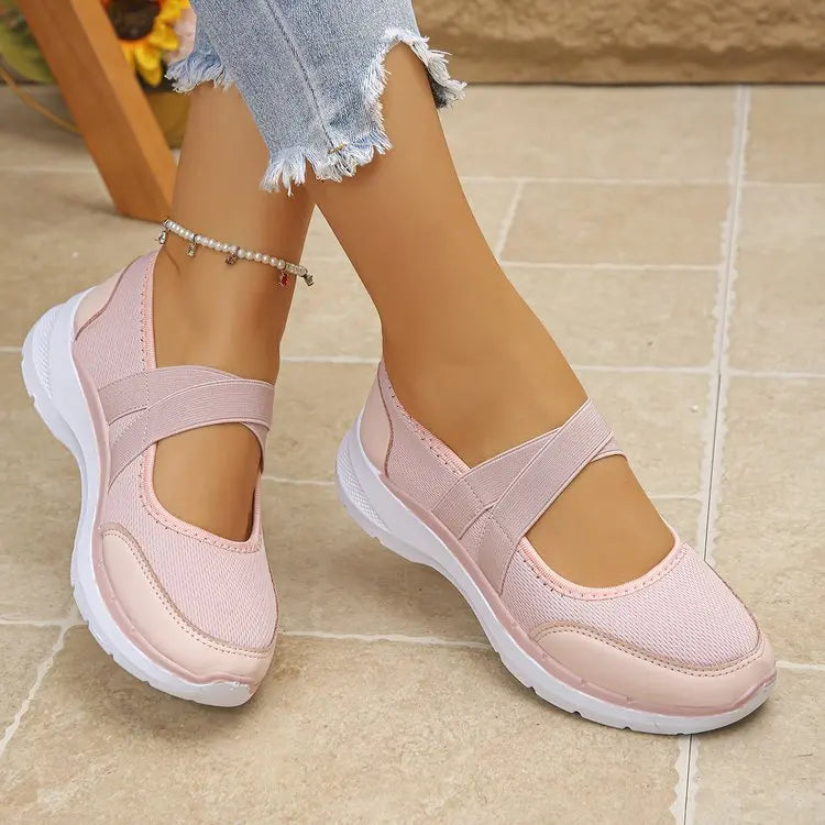 Spring SALE -50% OFF❤️ ComfortEase™ Orthopedic Slip-On Walking Shoes for Women - Breathable, Cushioned & Easy Fit