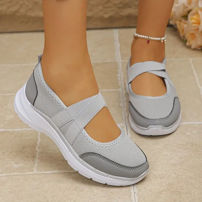 Spring SALE -50% OFF❤️ ComfortEase™ Orthopedic Slip-On Walking Shoes for Women - Breathable, Cushioned & Easy Fit