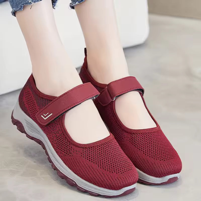 Extra Wide Orthopedic Comfort Walking Shoes for Women – Stretch Fit for Swollen Feet