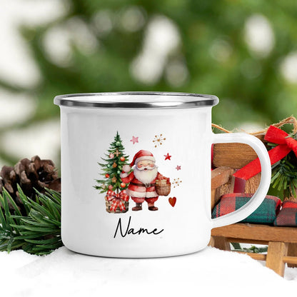 Personalized Christmas Mug Deer Santa Bear with Name Cup Holiday Coffee Cup Xmas Party Decor Mug Kids Favors Gift Hot Cocoa Cups