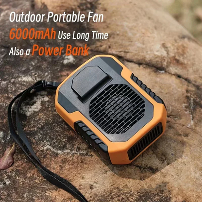 Summer Sale 50% Off🔥 2025 Smart AI Long-lasting Battery Powerful Portable Waist Clip Fan, Wearable Hanging Neck Fan