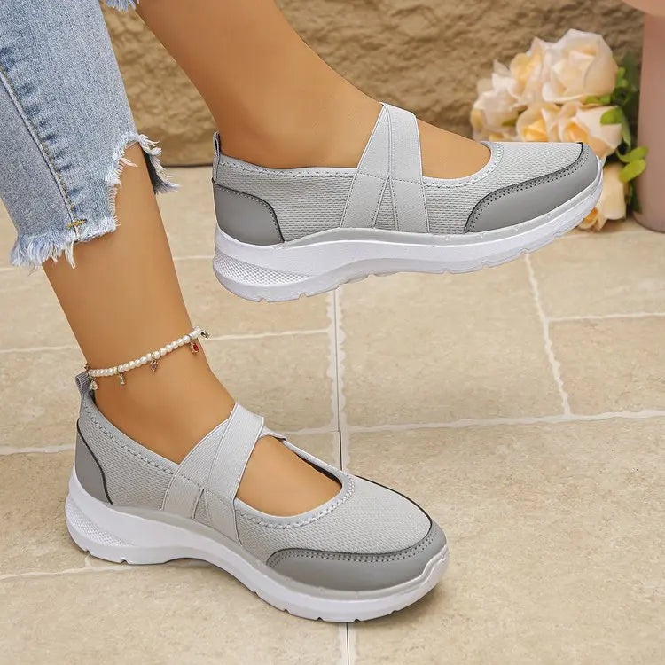 Spring SALE -50% OFF❤️ ComfortEase™ Orthopedic Slip-On Walking Shoes for Women - Breathable, Cushioned & Easy Fit