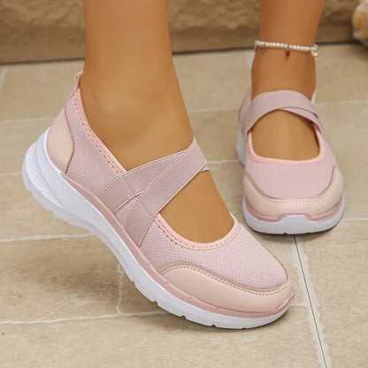 Spring SALE -50% OFF❤️ ComfortEase™ Orthopedic Slip-On Walking Shoes for Women - Breathable, Cushioned & Easy Fit