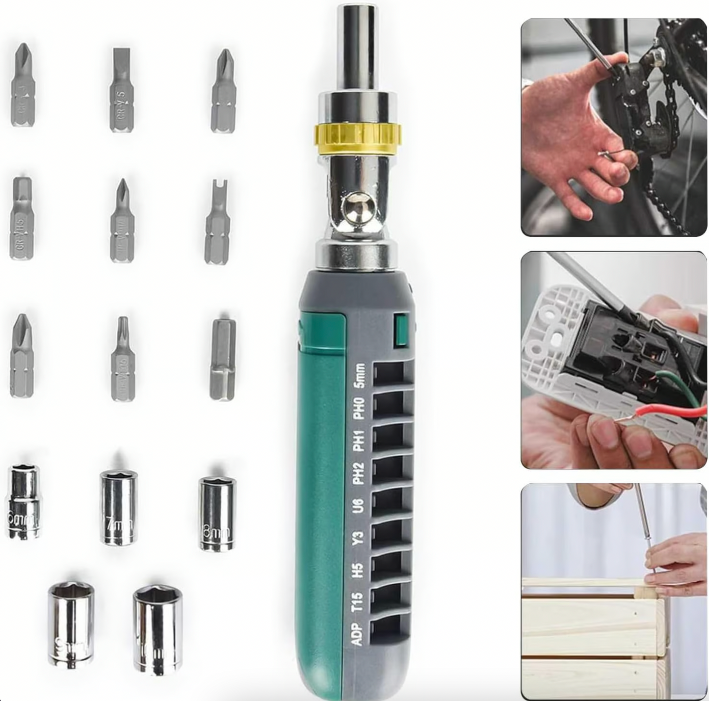 14 in 1 Multifunctional Ratchet Screwdriver Set