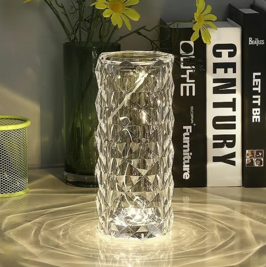 16 Colors Rose Rays Crystal Diamond Table Lamp