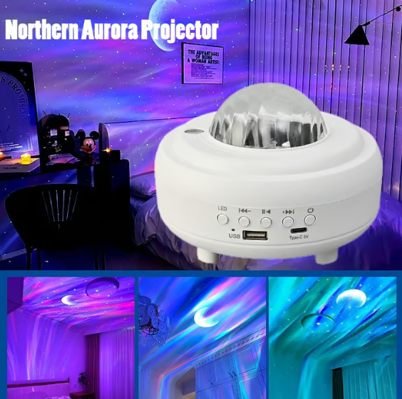 Northern Lights Aurora Projector - Lost in the enchanting starry sky