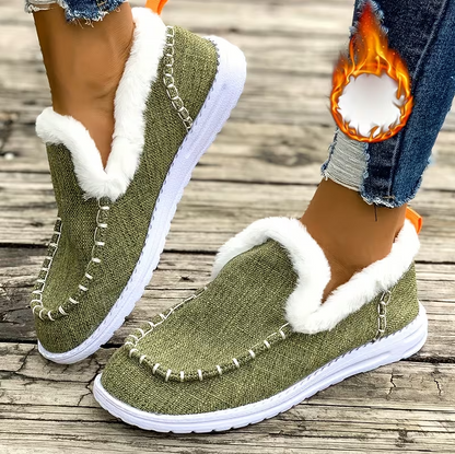 Early Fall Promotion 49% OFF❤️ Women’s cozy fleece walking slip-ons winter shoes