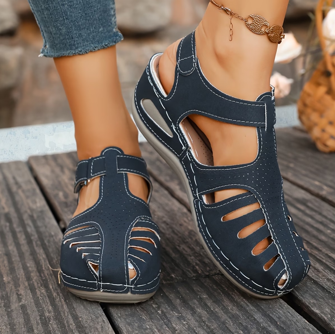 Spring Sale 49%❤️ Women's Comfort Wedge Platform Walking Shoes