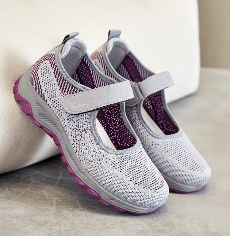 Extra Wide Orthopedic Comfort Walking Shoes for Women – Stretch Fit for Swollen Feet