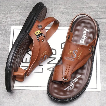 Sandalias planas elegantes e informales para exteriores de verano para hombre con 49 % de descuento