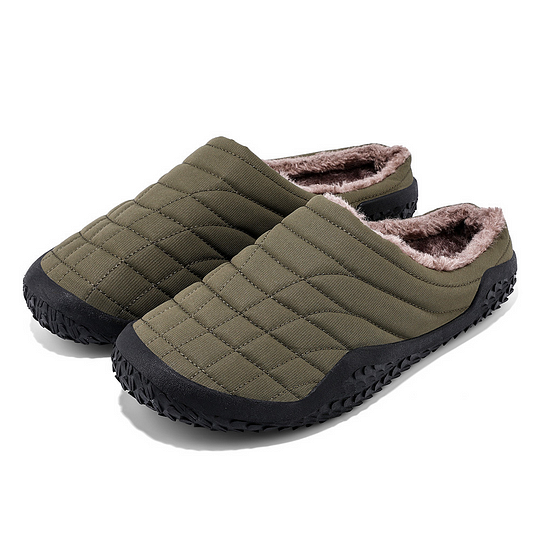 Men Slippers Warm Plush Shoes Waterproof Slippers Cotton Shoes