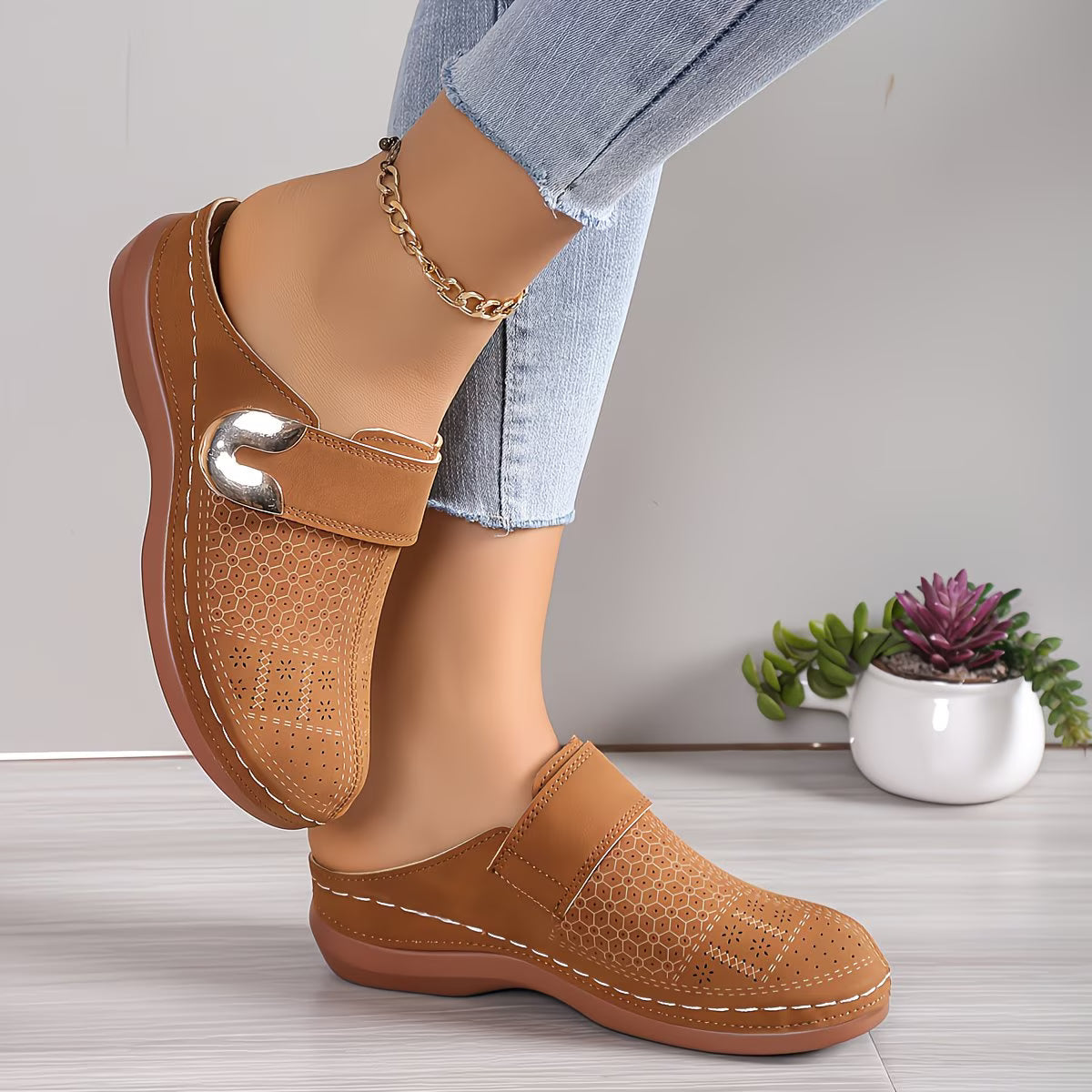 Summer Promotion 50% OFF❤️ Women's Round Toe Orthopedic Platform Sandals Summer