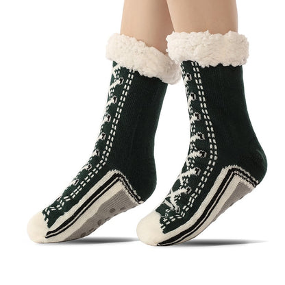 Promoción navideña: 45 % de descuento. Calcetines de cachemira ultra gruesos para estar en casa [Ajuste universal].