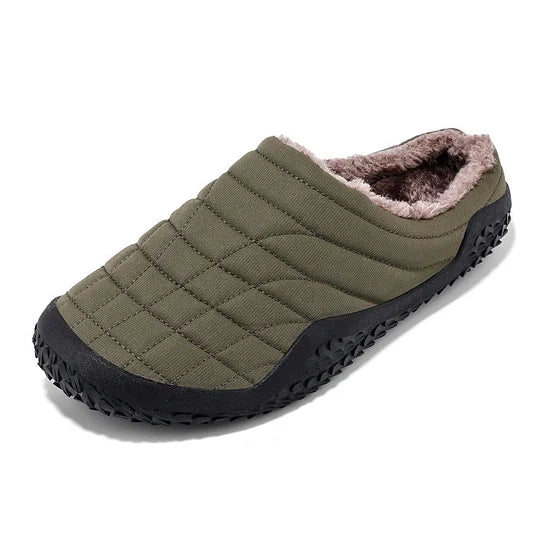 Men Slippers Warm Plush Shoes Waterproof Slippers Cotton Shoes