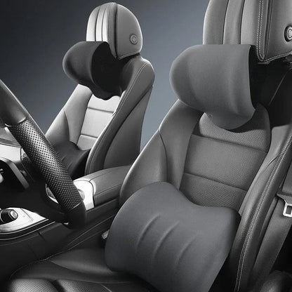 Ergonomic Car Seat Headrest & Lumbar Cushion