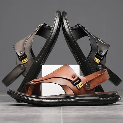 Sandalias planas elegantes e informales para exteriores de verano para hombre con 49 % de descuento