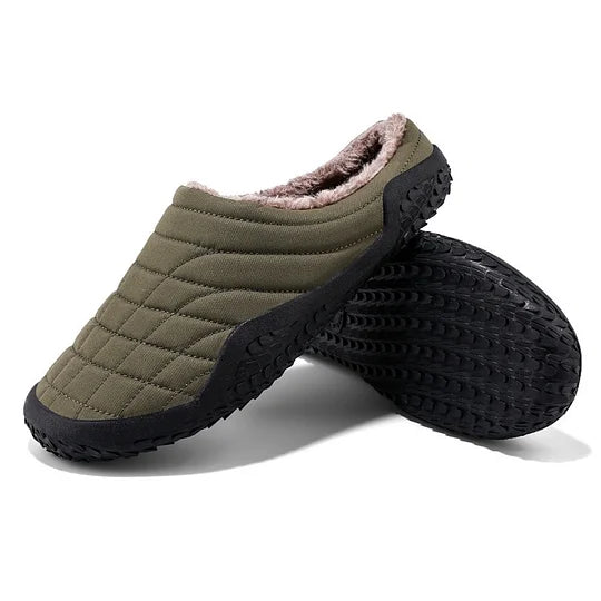 Men Slippers Warm Plush Shoes Waterproof Slippers Cotton Shoes