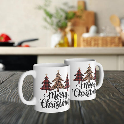 Christmas Mug, Holiday Cheer Cup, Festive Drinkware, Gift for Her, Seasonal Coffee Mug, Merry Christmas Mug